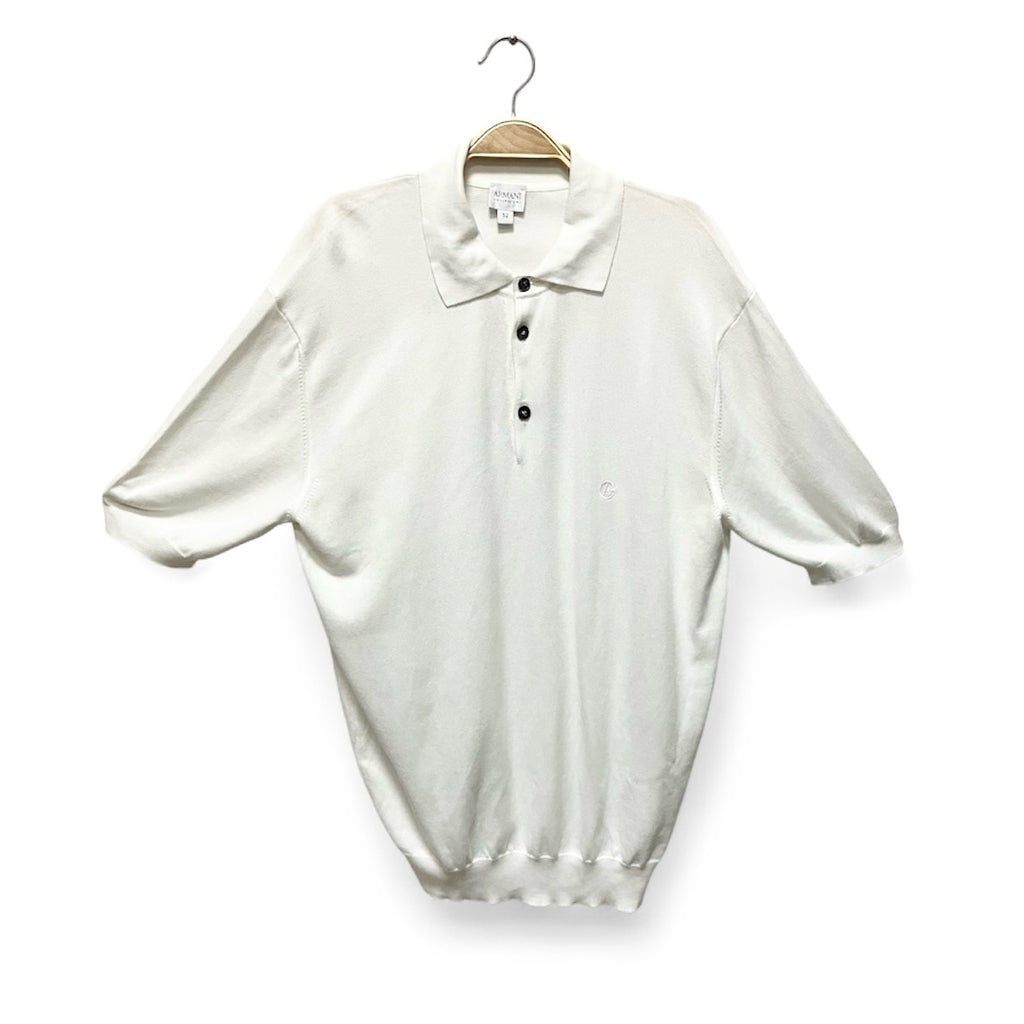 ARMANI COLLEZIONI 白色 棉 短袖襯衫