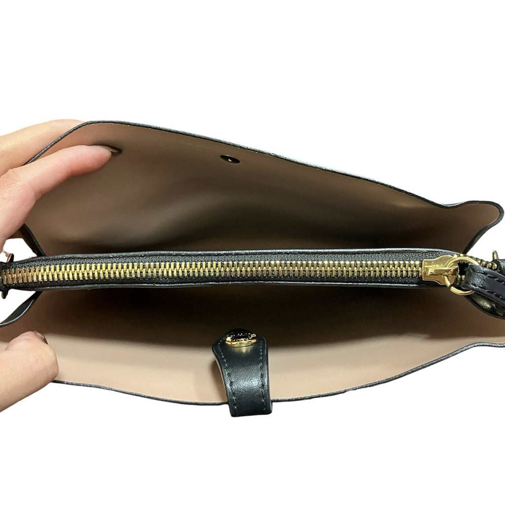 GIANNI CHIARINI 黑色 真皮 斜背包