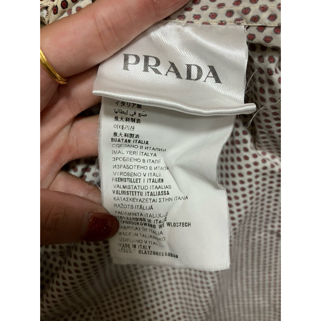 PRADA 點點印花襯衫 保證正品