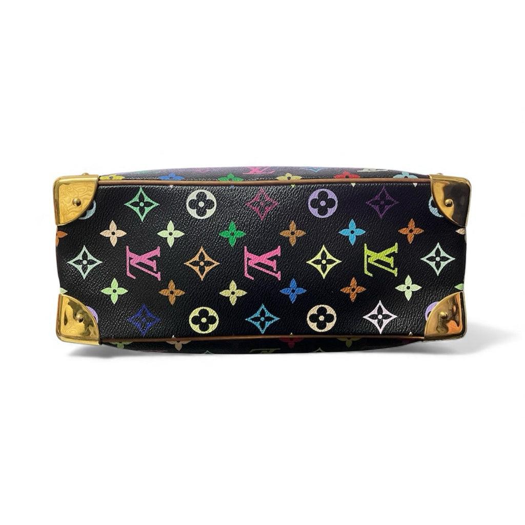 稀有美品❗️❗️❗️LV M92662 黑三彩 手提包 保證正品