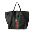 ⚠️請詳閱商品描述❗️GUCCI 黑色 帆布 紅綠織帶 托特包 保證正品