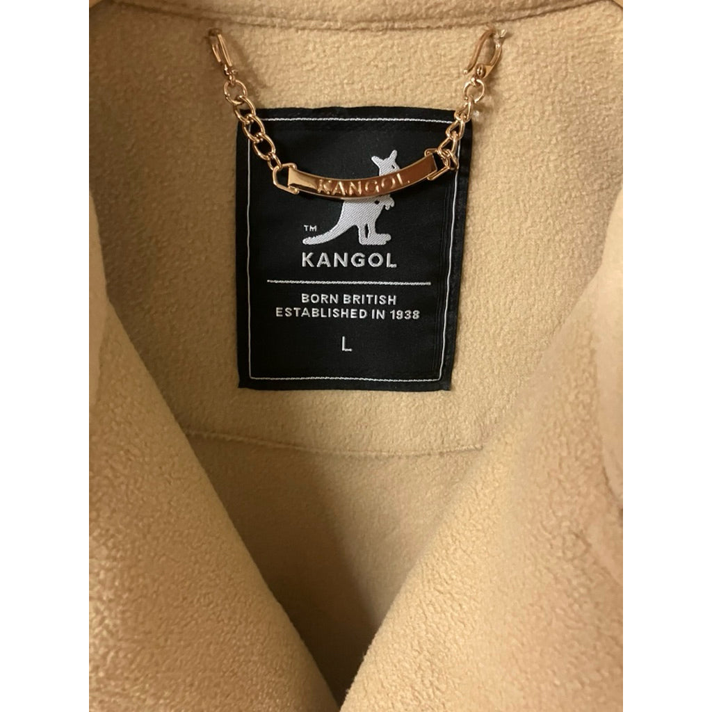 KANGOL 杏色 毛料 大衣 外套