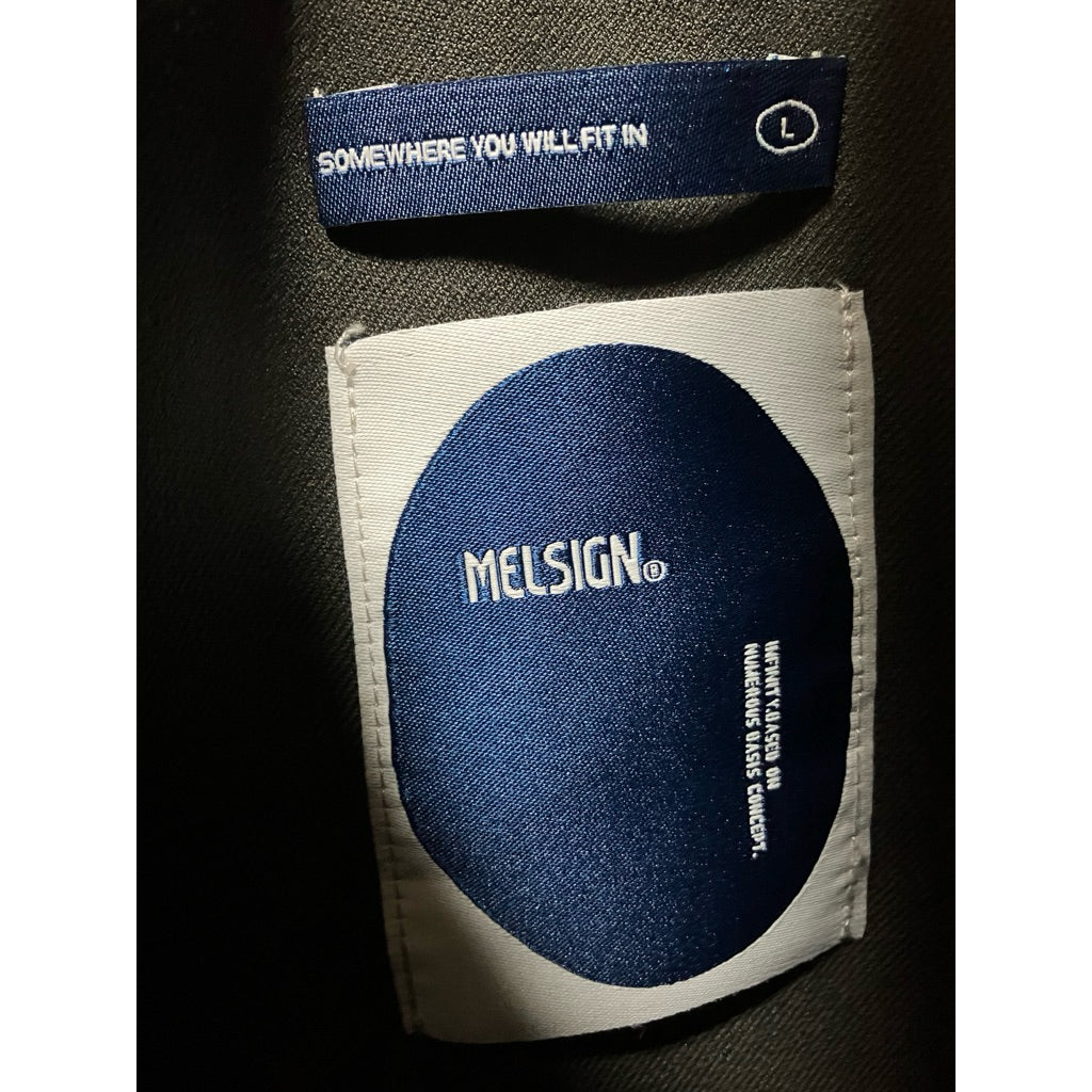 MELSIGN 軍綠色 雙口袋 扣式 外套