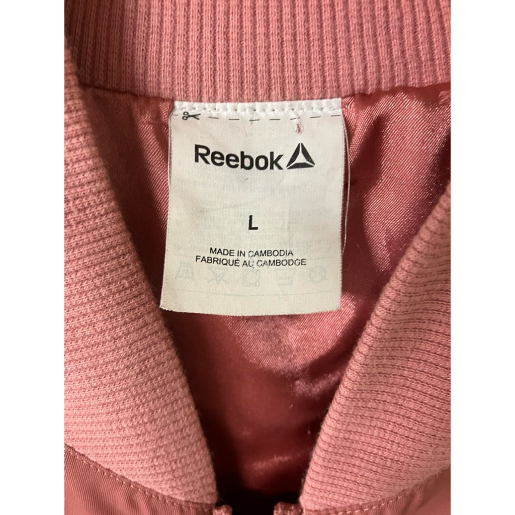 REEBOK 莫蘭迪粉 立領 防風 運動 外套 保證正品