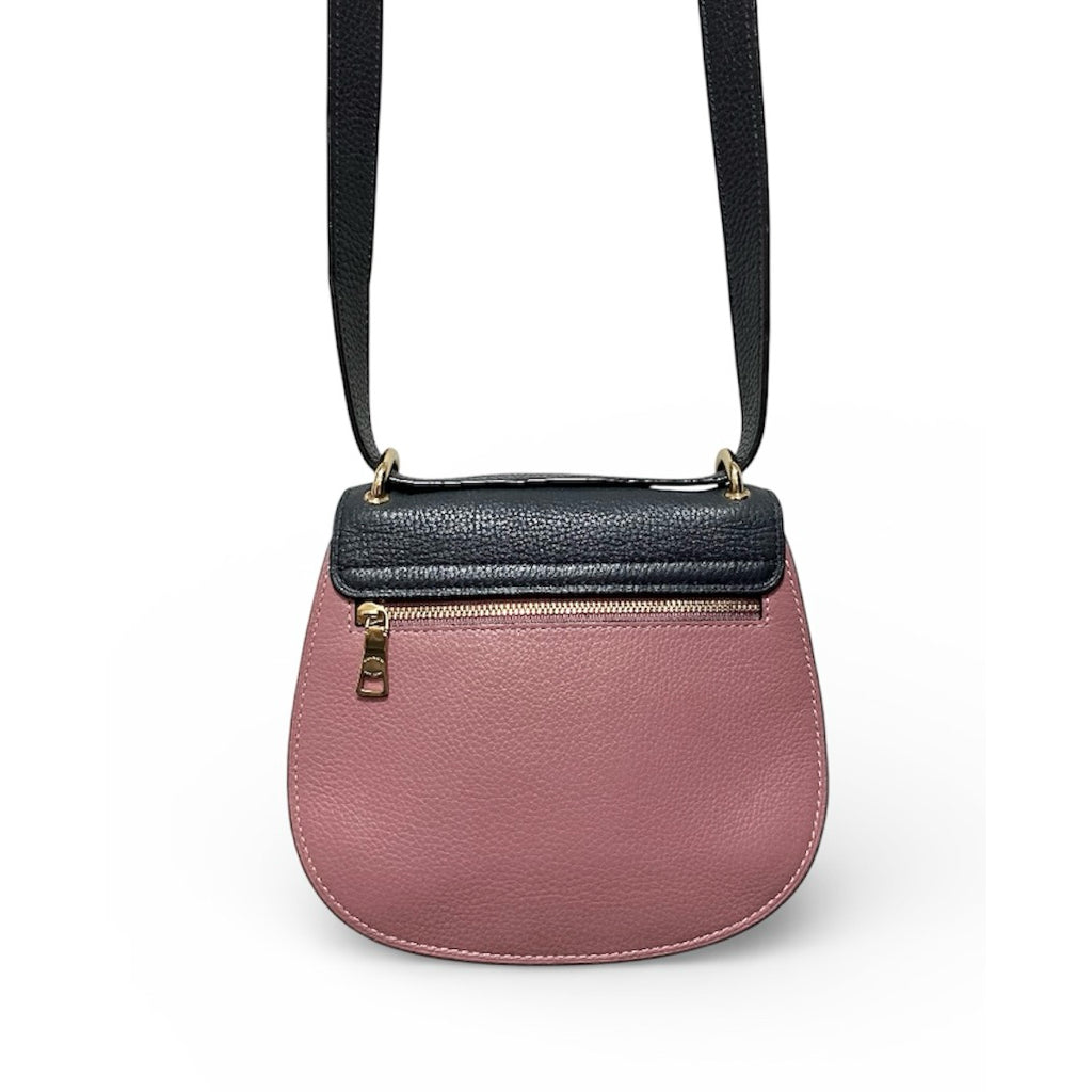 COACH 藍粉 經典老花 拼接 斜背包 保證正品