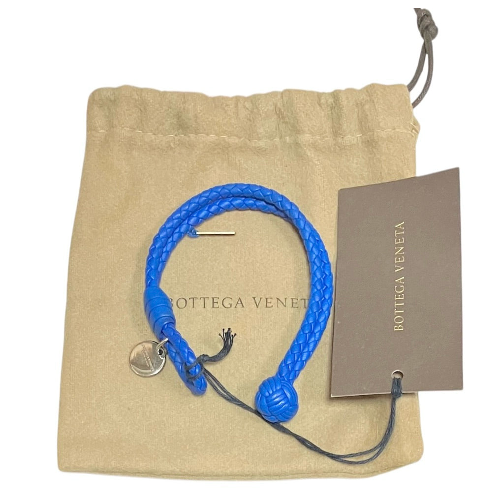 BOTTEGA VENETA 藍色 編織 手環 保證正品