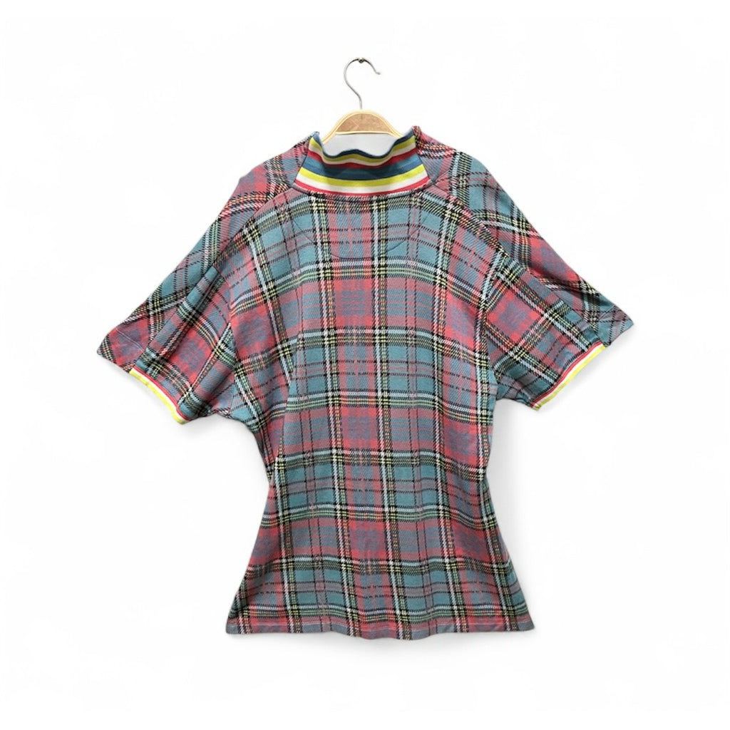 VIVIENNE WESTWOOD 西太后 格紋 短袖針織衫 保證正品