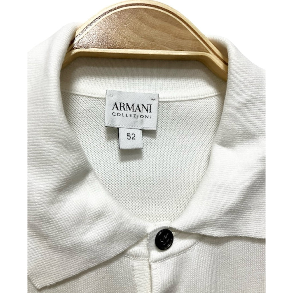ARMANI COLLEZIONI 白色 棉 短袖襯衫