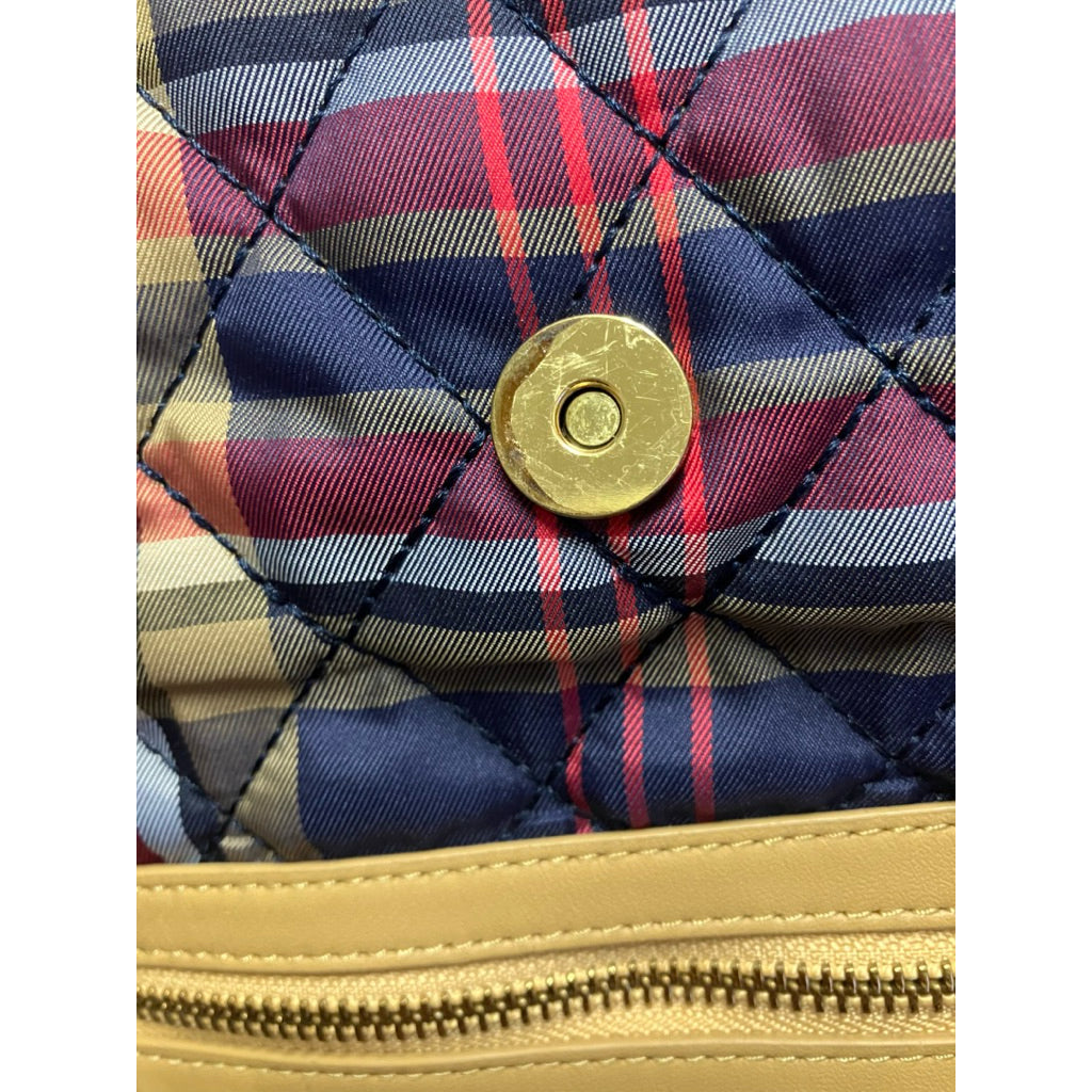 SCOTTISH HOUSE 紅藍 格紋 水桶型 後背包