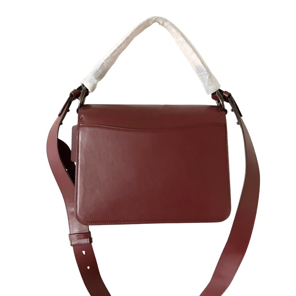 全新品❗️❗️❗️COACH 酒紅 蛇紋 經典馬車 風琴包 保證正品