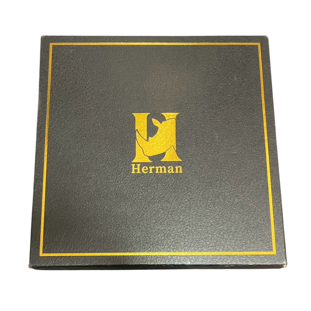 全新品❗️❗️❗️HERMAN 義大利品牌 黑色 犀牛巴列塔手拿包