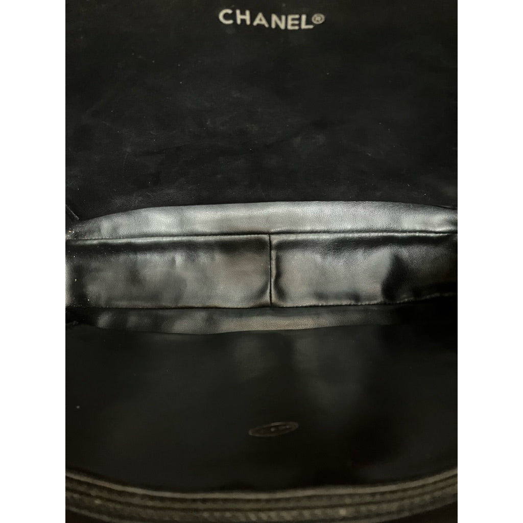 有卡有雷標❗️❗️❗️CHANEL VINTAGE 香奈兒 老香 牛皮 黑金 鍊帶 肩背 方包 保證正品
