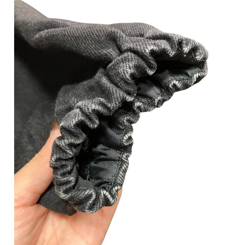 BALENCIAGA 巴黎世家 黑色 尼龍 牛仔布 拼接 外套 保證正品