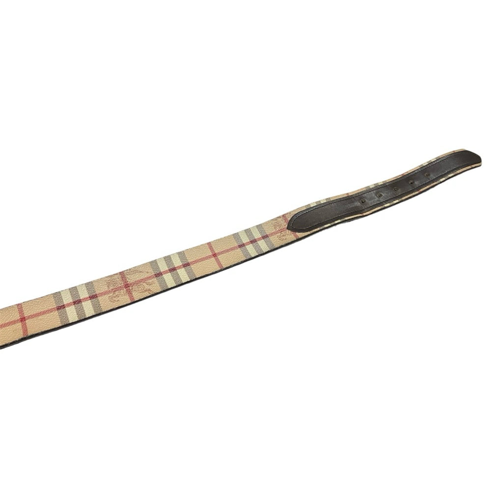 BURBERRY 經典格紋 戰馬 男仕 皮帶 保證正品