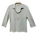 BURBERRY 灰色 八分袖 POLO 衫 保證正品