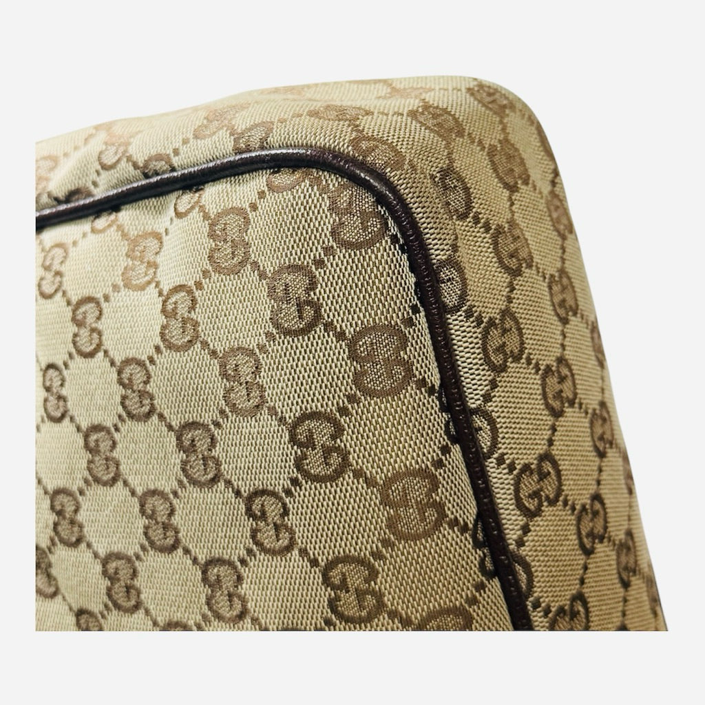 GUCCI 經典老花 帆布郵差包 保證正品