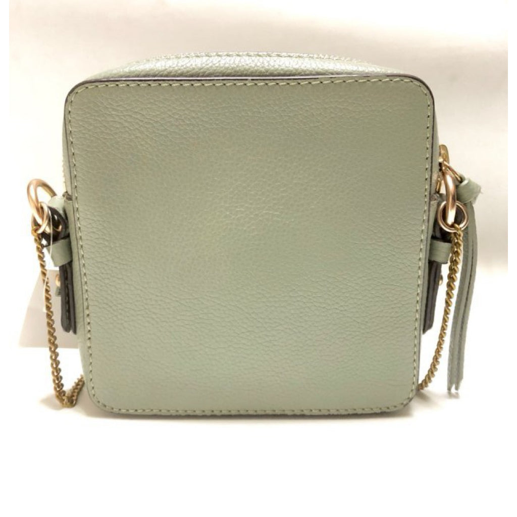 SEE BY CHLOE MINI JOAN 莫蘭迪綠 小方包 真皮 麂皮 可斜背 有防塵袋 保證正品