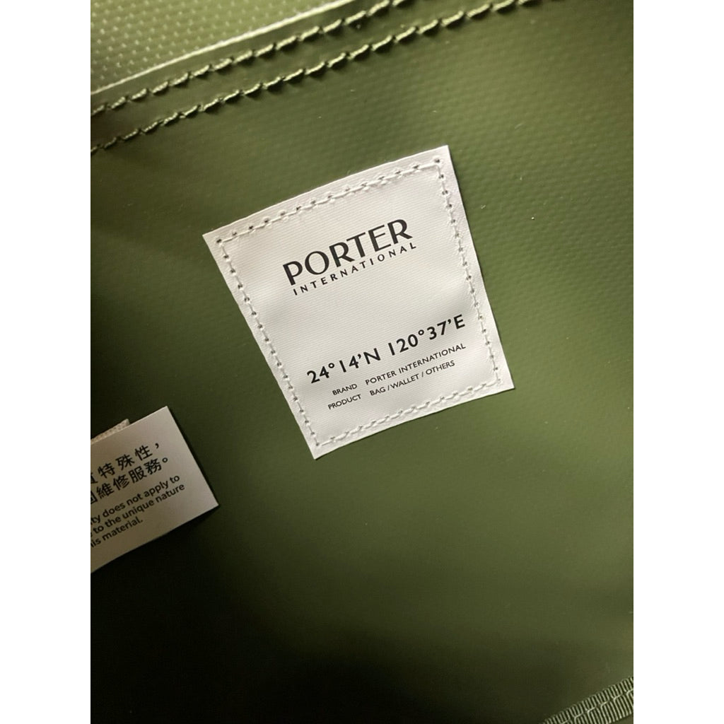 近新品❗️❗️❗️PORTER INTERNATIONAL 綠色 個性側背包