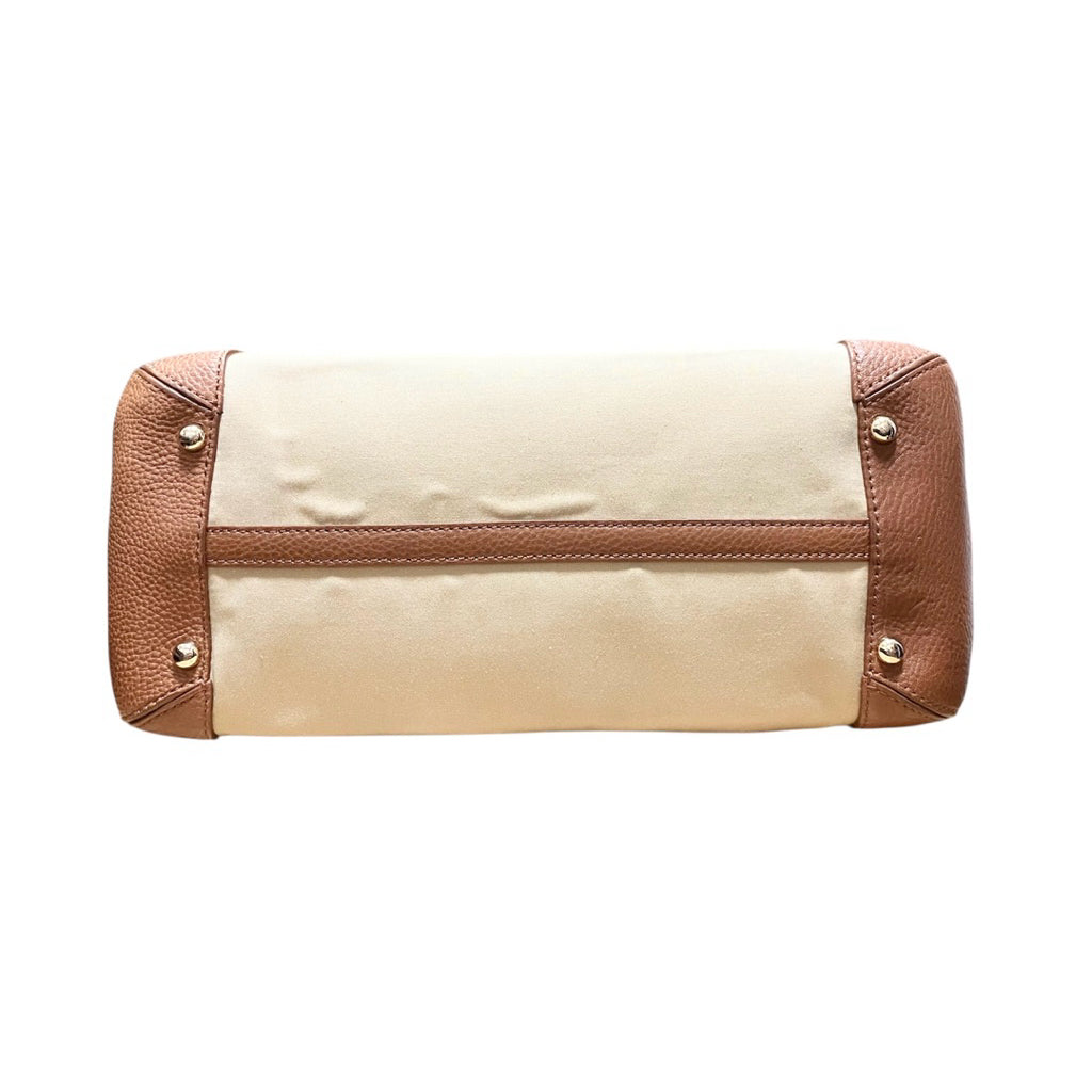 BURBERRY 大LOGO 經典格紋 帆布 手提包 保證正品