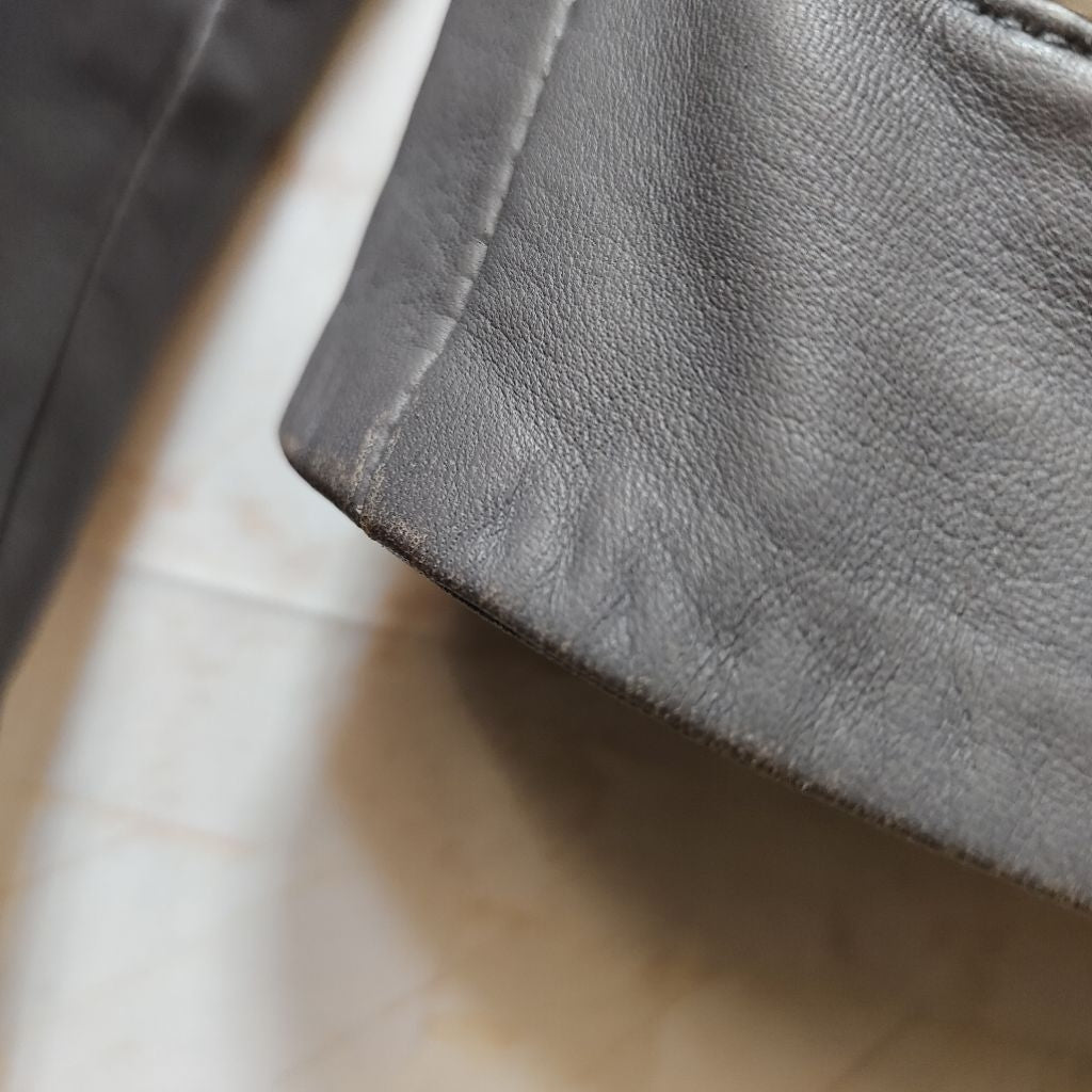 ALL SAINTS 灰色 象灰 皮衣 外套 保證正品