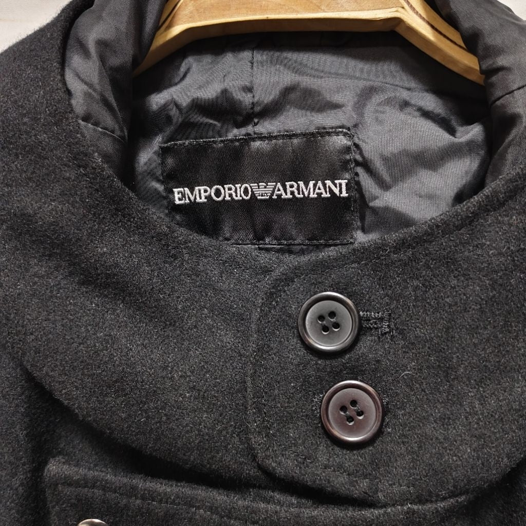EMPORIO ARMANI 背心 外套 無袖 黑色 保證正品