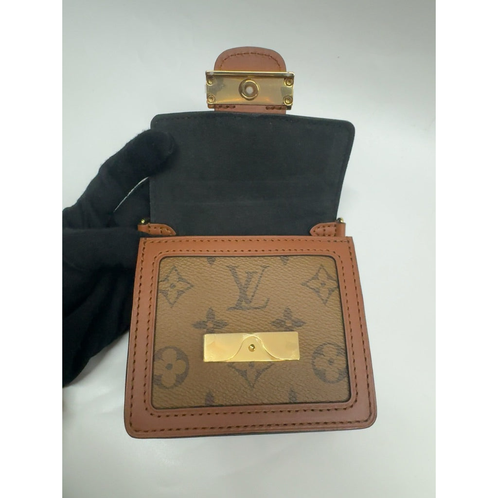 LV M68621 老花 迷你包 斜背包 鍊條包 腰包 保證正品