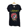 ED HARDY 水鑽 長版 T 保證正品