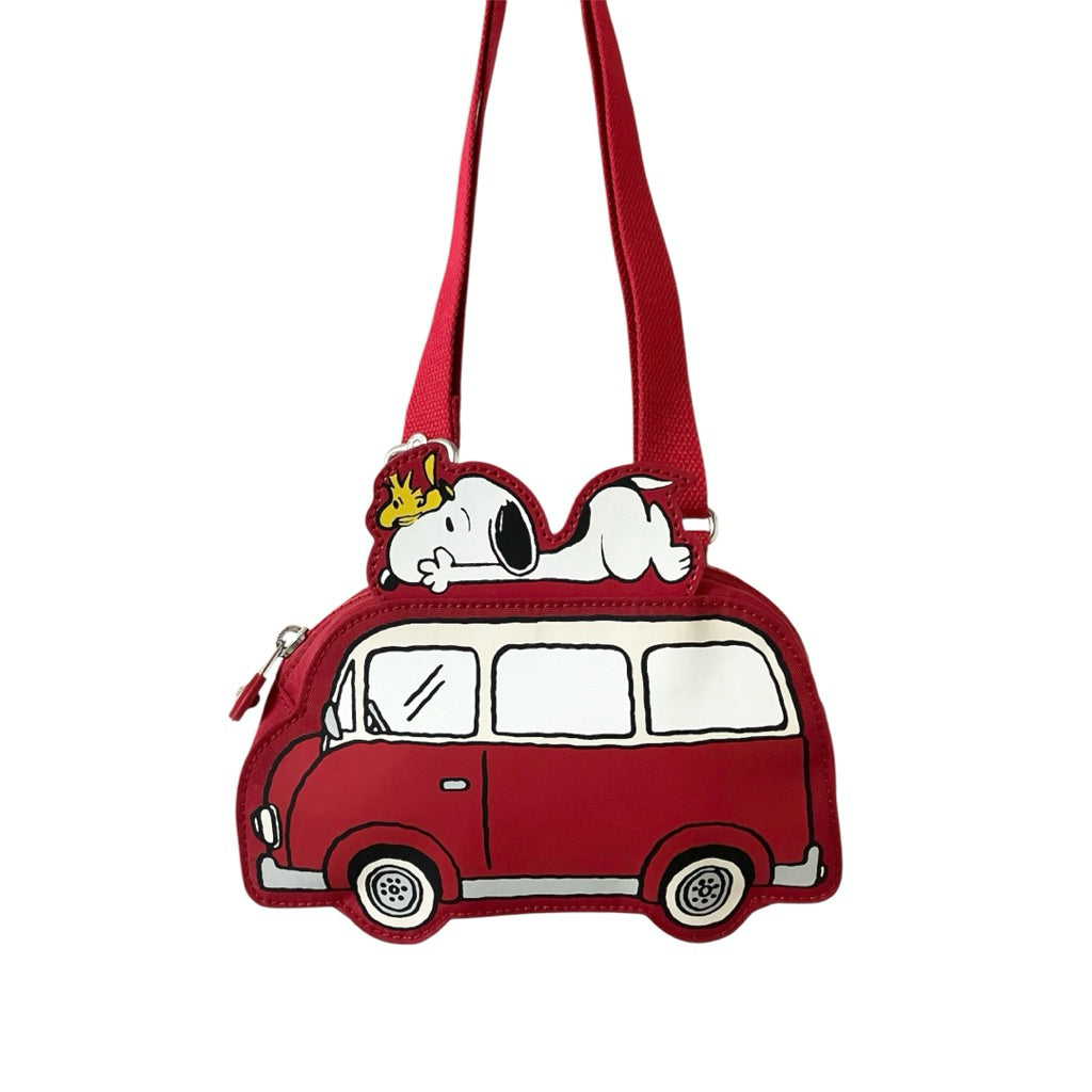 近新品❗️❗️❗️KIPLING X PEANUTS 露營車造型側背包-VAN BAG