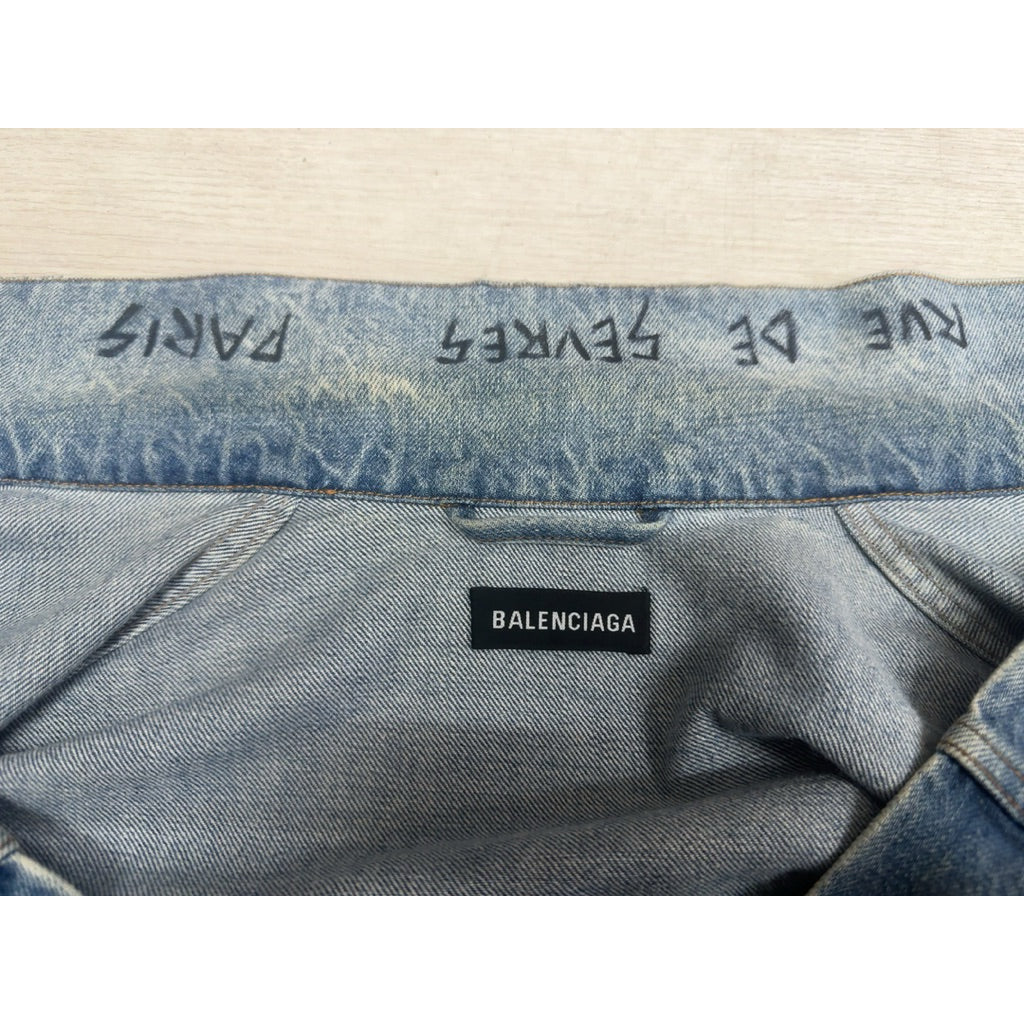 巴黎世家 Balenciaga 塗鴉 牛仔外套
