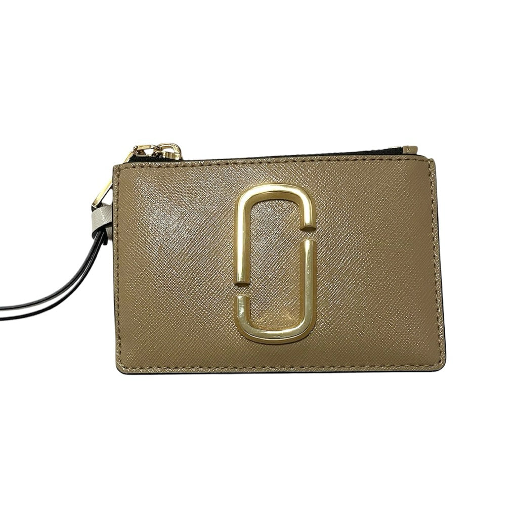 全新品❗️❗️❗️MARC JACOBS 奶茶色 拉鍊鑰匙零錢包 保證正品