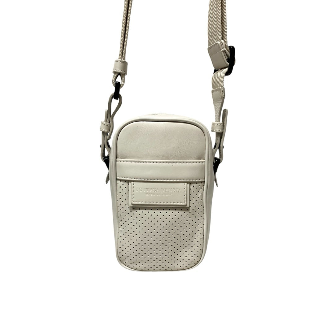 BOTTEGA VENETA 白色 小斜背包 保證正品
