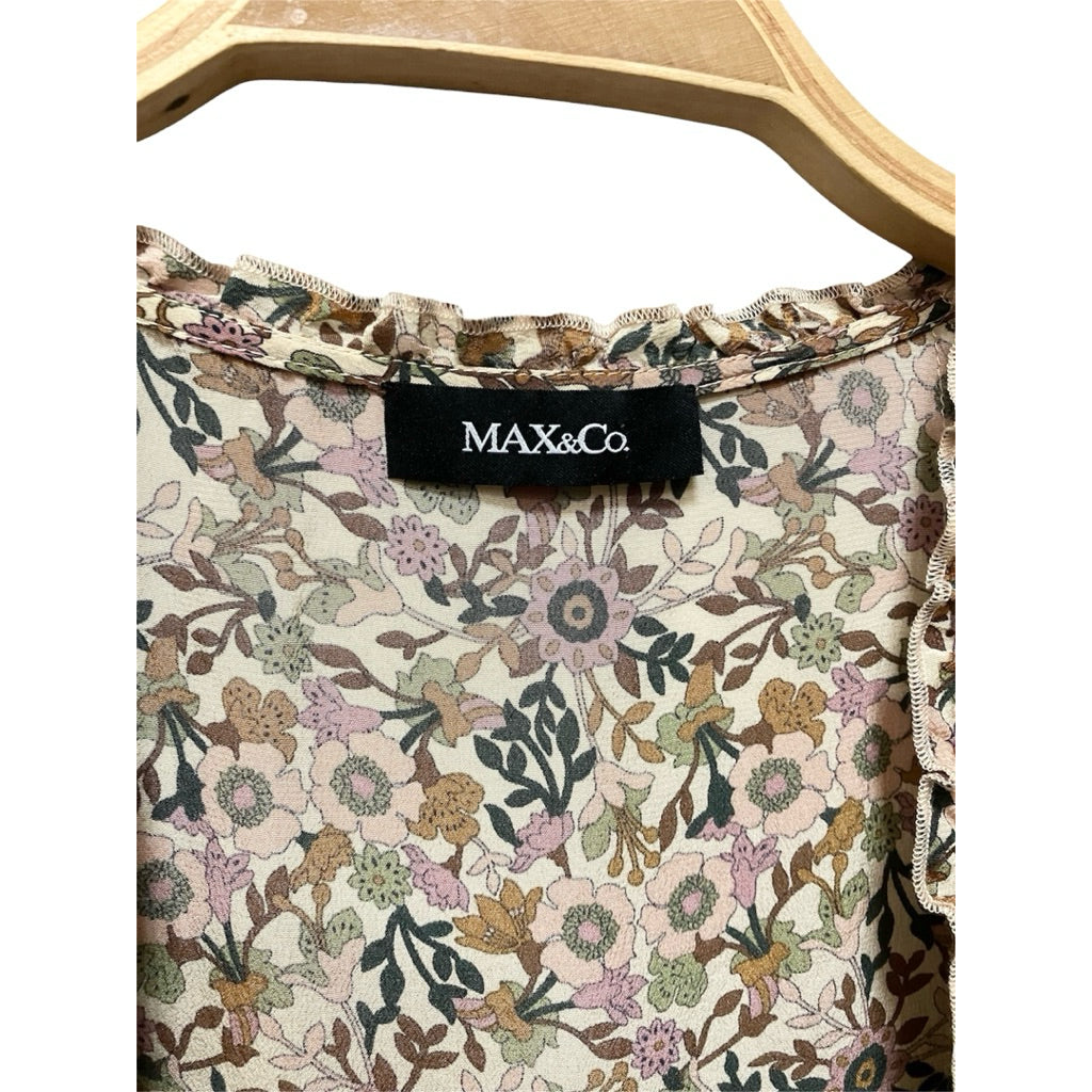 MAX & CO. 花卉 絲質 上衣
