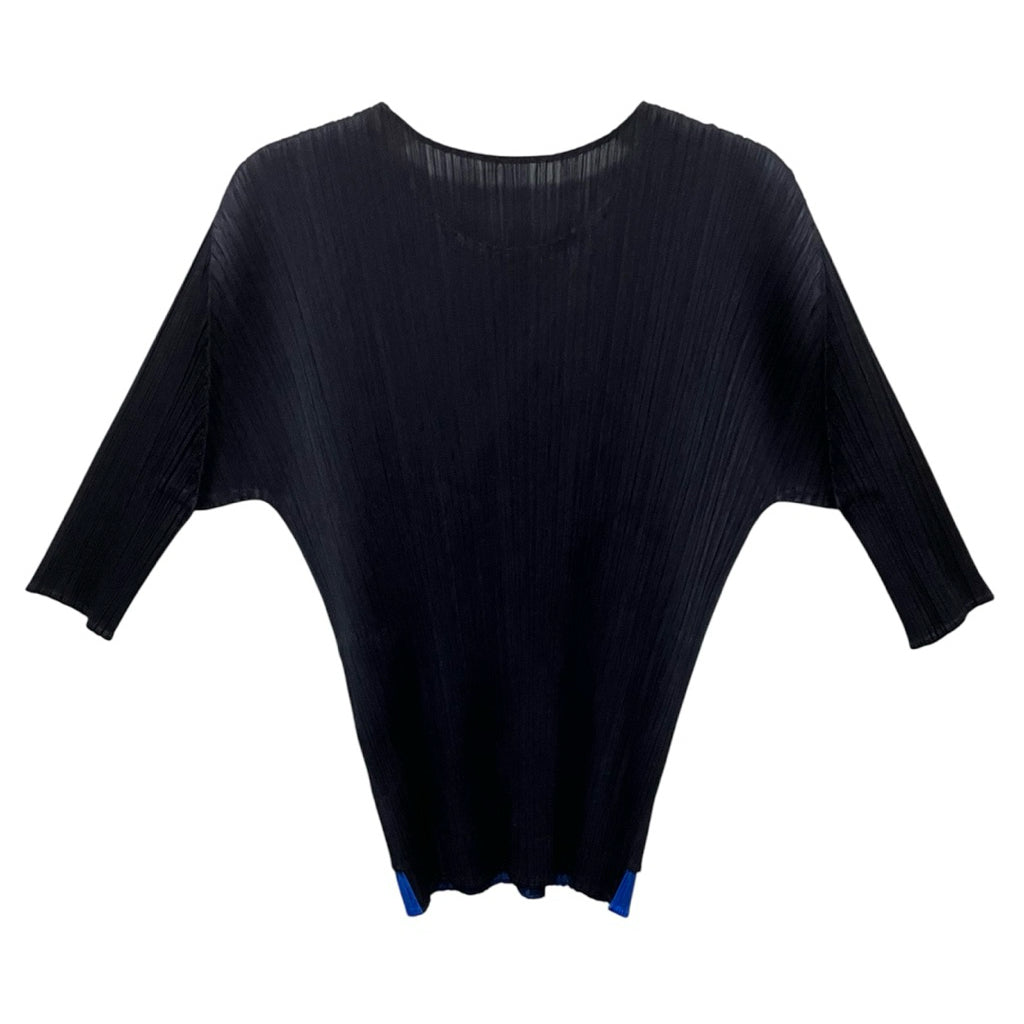 PLEATS PLEASE PP ISSEY MIYAKE 三宅 摺衣 皺褶 黑色 星座 假兩件 五分袖 3號 保證正品