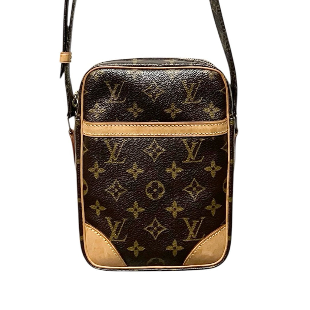 LV M46266 DANUBE 經典老花 直立式肩背 斜背小包 保證正品