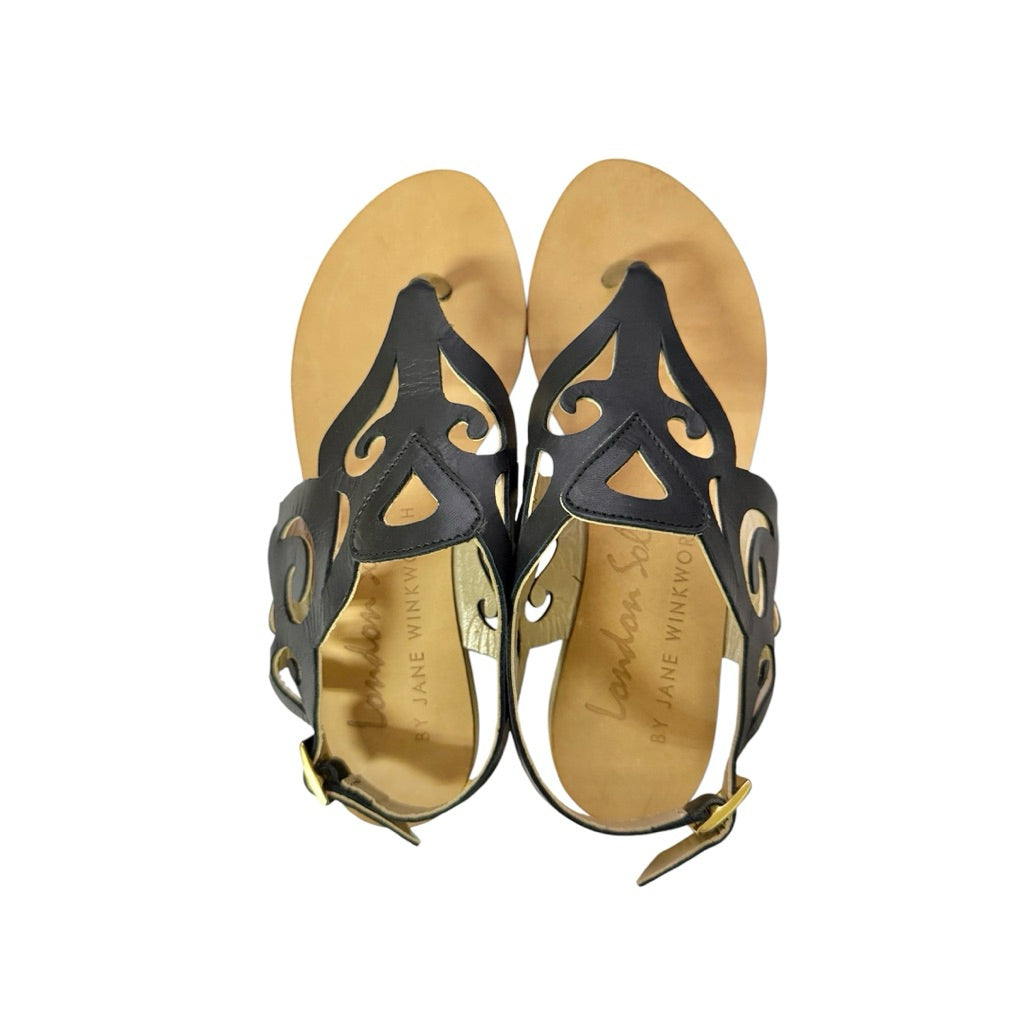LONDON SOLE 孫芸芸愛牌 全新真皮拖鞋 涼鞋 保證正品