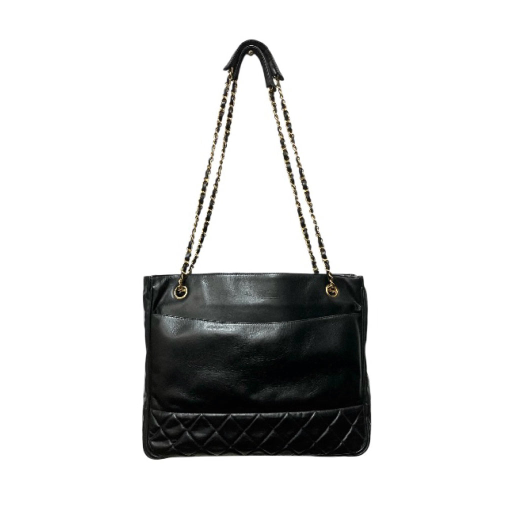 有卡有雷標❗️❗️❗️CHANEL VINTAGE 香奈兒 老香 牛皮 黑金 鍊帶 肩背 方包 保證正品
