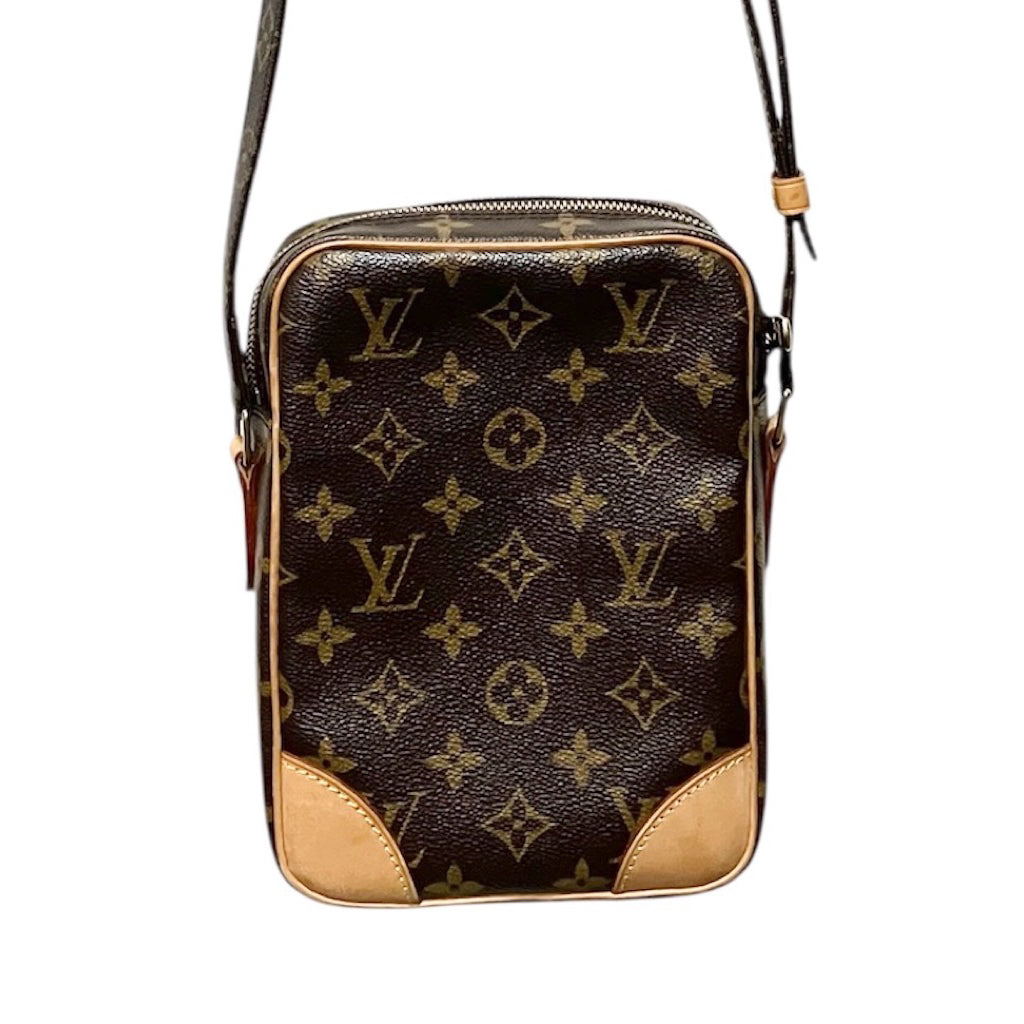 LV M46266 DANUBE 經典老花 直立式肩背 斜背小包 保證正品