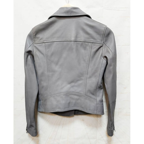 ALL SAINTS 灰色 象灰 皮衣 外套 保證正品