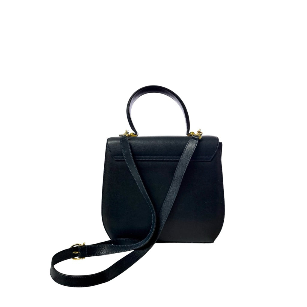 FERRAGAMO 深藍 斜背包 保證正品