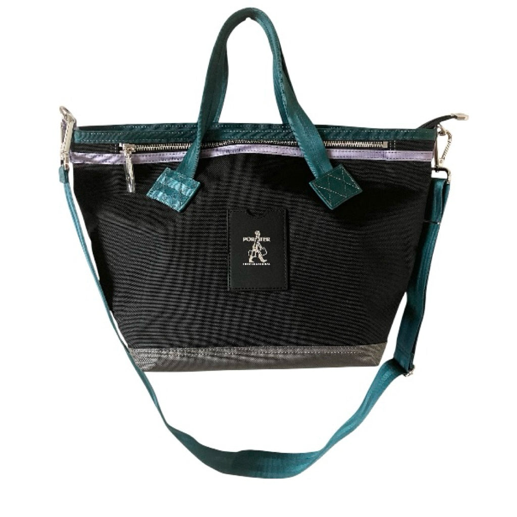 近新品❗️❗️❗️PORTER INTERNATIONAL 經典復古LUXY手提包(M) 黑紫綠