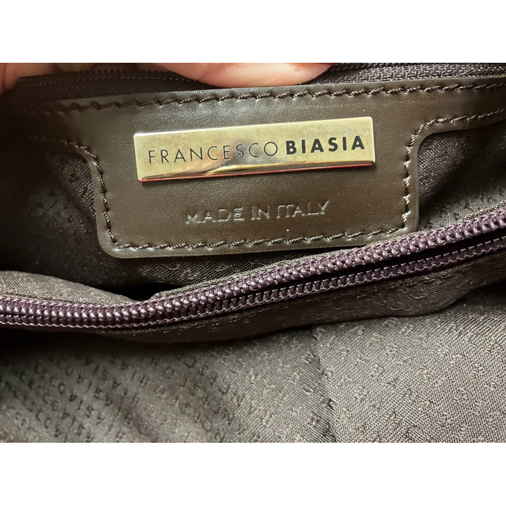 FRANCESCO BIASIA 磨砂牛皮 流蘇 手提 肩背包