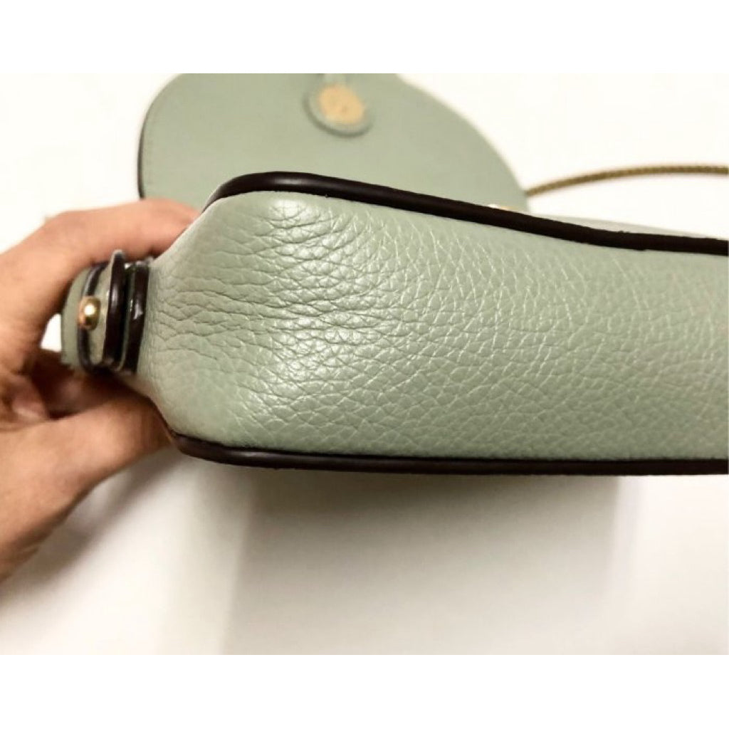 SEE BY CHLOE MINI JOAN 莫蘭迪綠 小方包 真皮 麂皮 可斜背 有防塵袋 保證正品