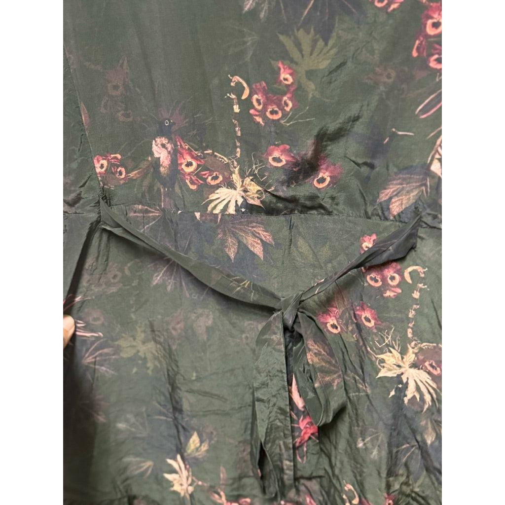 ALLSAINTS UK6號 下擺不規則碎花洋裝 保證100%真品