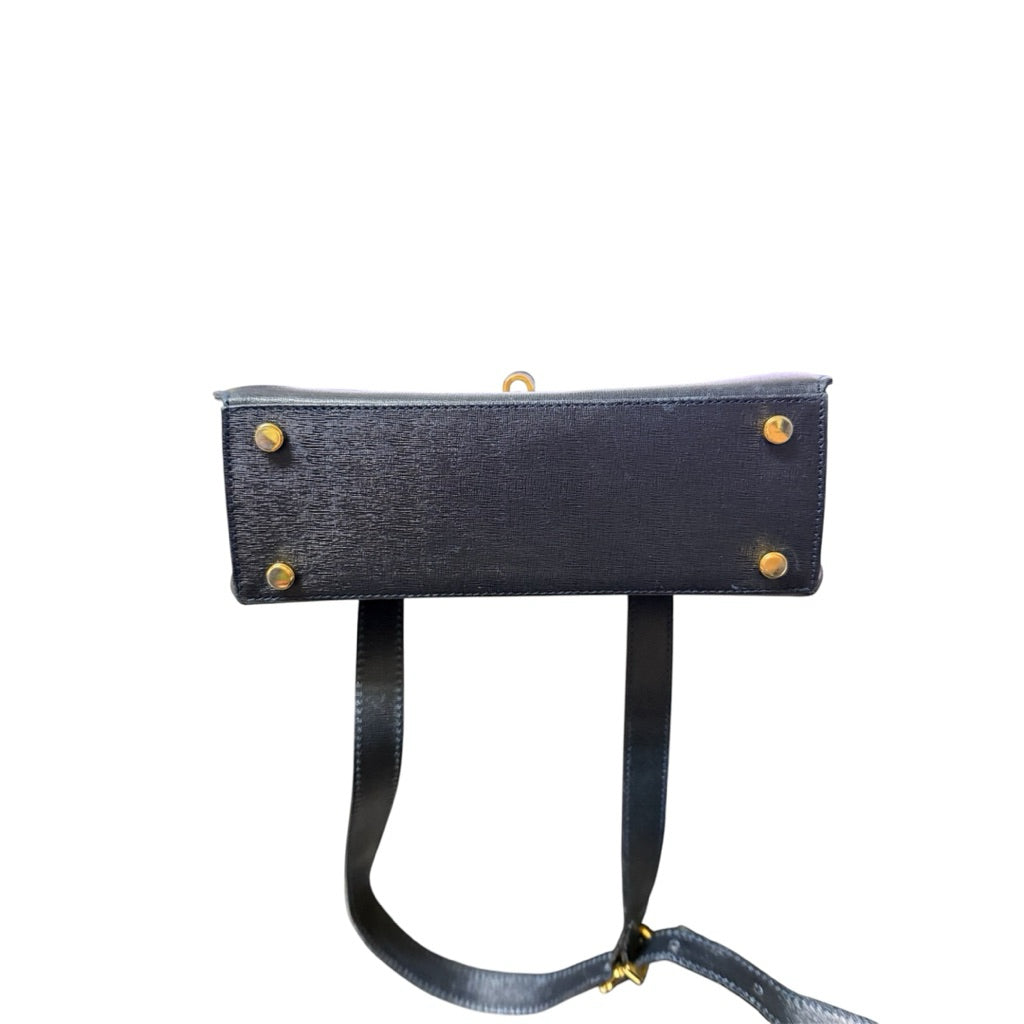 FERRAGAMO 深藍 斜背包 保證正品