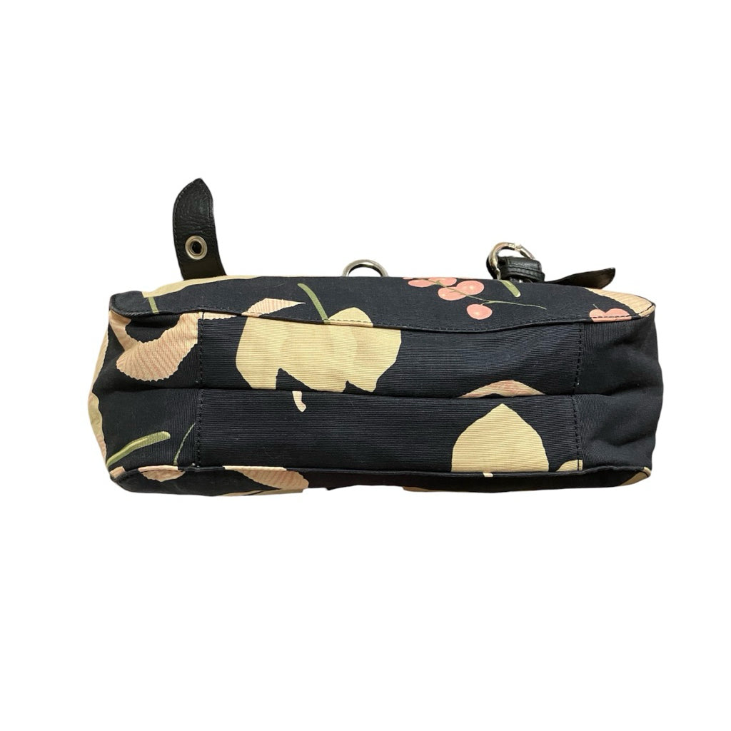FERRAGAMO 菲拉格慕 VINTAGE 復古 真皮 帆布 拼接 手提包