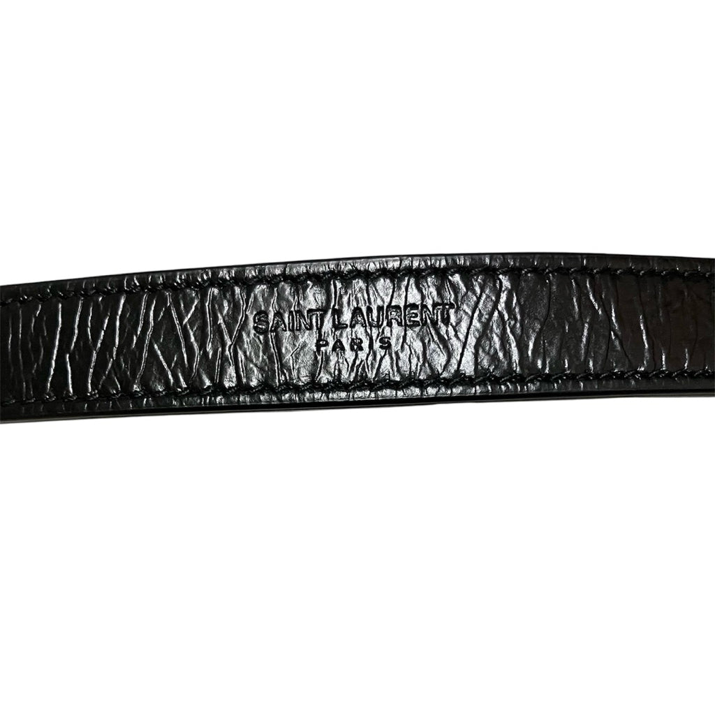 YSL 聖羅蘭 NIKI 黑色 亮面紋理 鍊條 小包 斜背包 保證正品