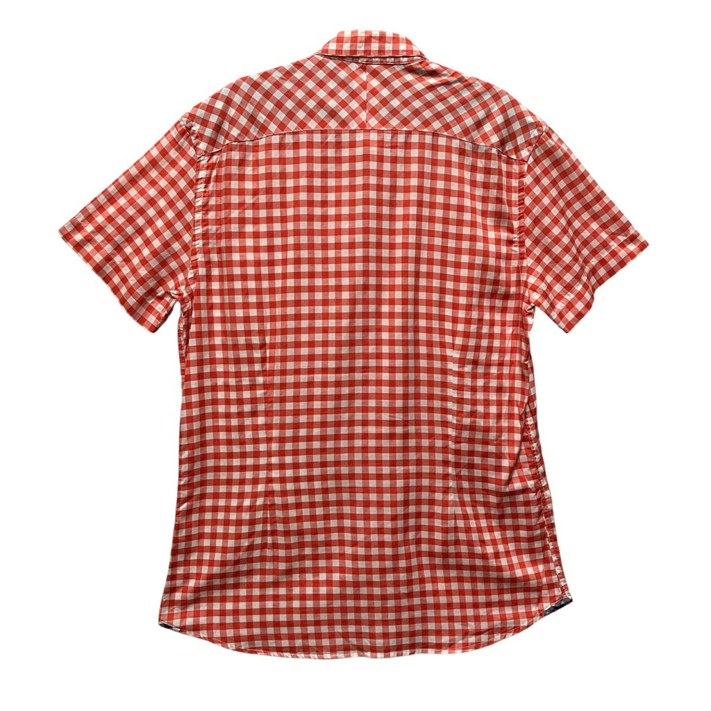 PAUL SMITH 紅色 格紋 短袖 襯衫