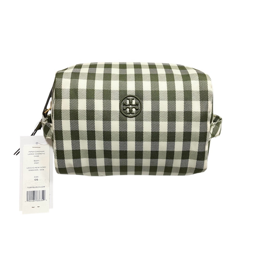近新品❗️❗️❗️TORY BURCH 綠色 格紋 化妝包 保證正品