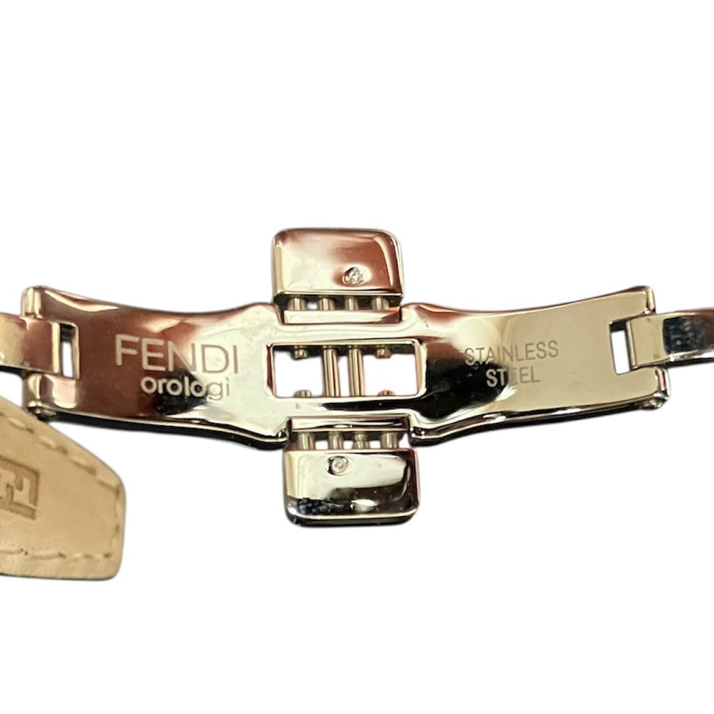 全新閒置品❗️❗️❗️FENDI 黑色 石英 皮帶 錶 保證正品