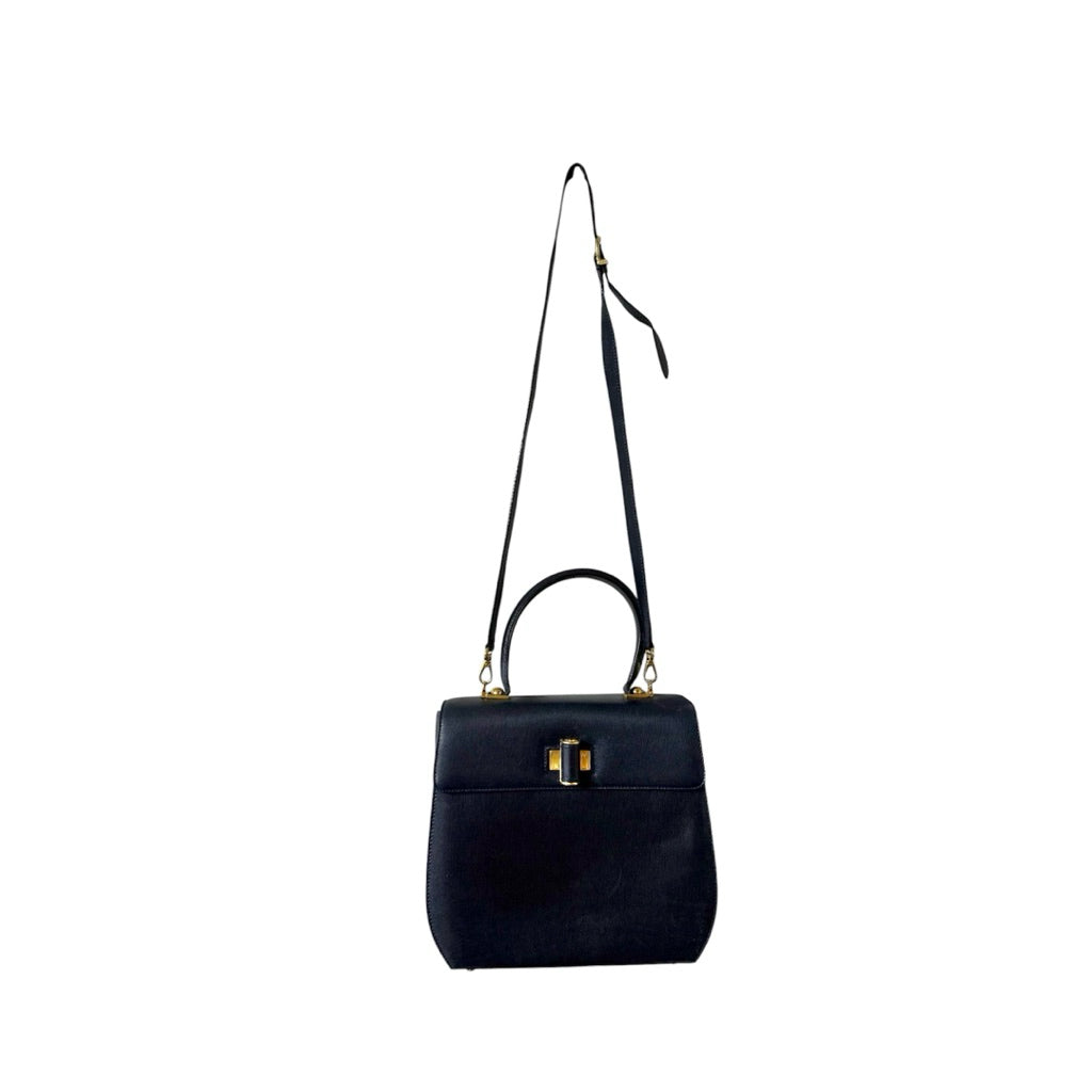 FERRAGAMO 深藍 斜背包 保證正品